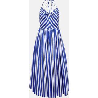Dolce&Gabbana Portofino striped cotton midi dress - multicoloured - XL+
