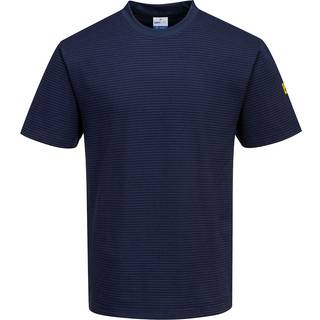 Antistatisk ESD t-shirt - Marine (Størrelse: XXXL)