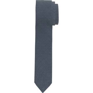 OLYMP Herren Krawatte blau unifarben