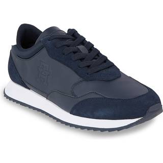 Tommy Hilfiger Herren Sneaker blau Leder geprägt