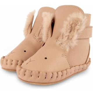 Donsje Amsterdam Kapi Exclusive Lining Før-sko Skoer Winter Bunny Light Rust Leather 0-6 Months    0-6 måneder  Unisex