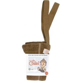 Silly Silas GOTS Teddy Fodsløse Strømpebukser Acorn Brown 6-12 Months  Brun  6-12 måneder  Unisex