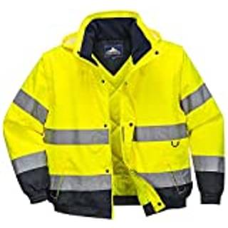 Hi-Vis 2-i-1 jakke - Gul (Størrelse: XL)