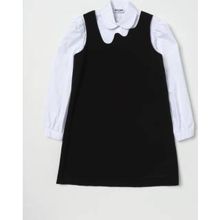 Moschino Kids Logo shirt and dress set - black - Y 10