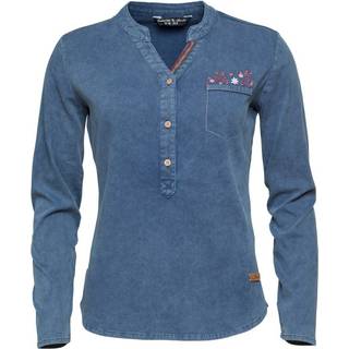 Chillaz Women's Drachensee Shirt Bluse Damer størrelse 36 farve blå