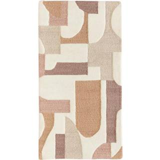 Håndtuftet uldtæppe Corin med høj-lav-struktur