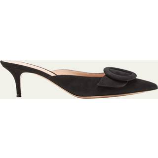 Gianvito Rossi Portofino 55 suede mules - black - EU 38.5