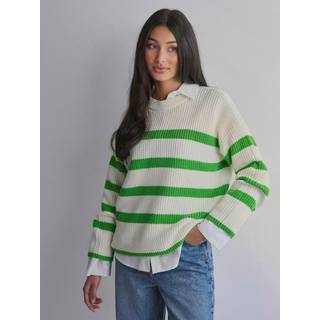 Selected Femme - Grøn - Slfbloomie Ls Knit O-Neck Noos - Small