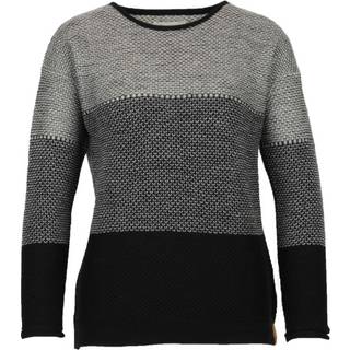 Albmerino Women's Oversize Pulli Espelta Uldsweater Damer størrelse 40/42 farve grå/sort