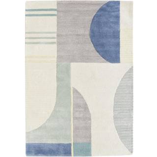 Håndtuftet uldtæppe Pierre med høj-lav struktur