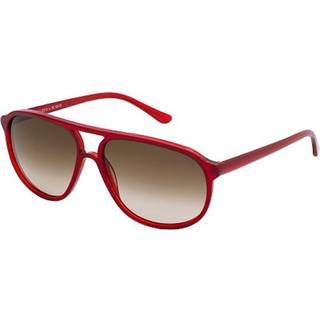Lozza Mand SL1827M ZILO SPORT 718 Solbriller Acetat Rød Brun Firkantet Normal Skygge