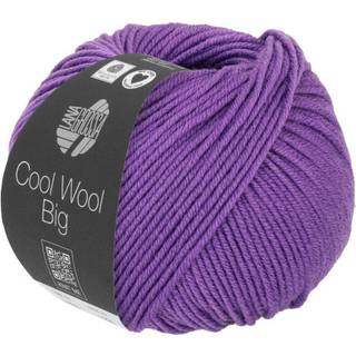 Lana Grossa Cool Wool Big 1018 Violet Indhold:100% ren ny, ekstrafin merinould Vægt/Længde: 50 g = ca. 120 meter Anbefalede pinde: 3.50-4.00 mm Strikkefasthed: 10 x 10 cm = 19 m x 26 p Vask:Finvask 30º/ Tørres fladt.