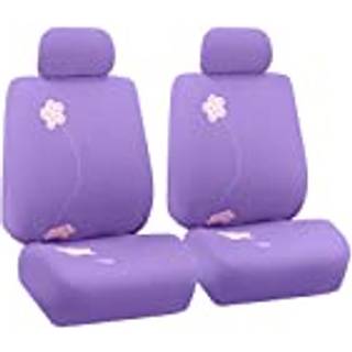 FH Group Car Seat Covers Front Set klud - S?deovertr?k til s?der med lav rygs?der med aftagelig nakkest?tte Universal Fit Automotive Seat Cover A