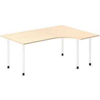 Skrivebord DNA, Birk 1800x1200 mm Højre I-ben/Hvid
