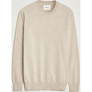 NN07 Ted Merino Crew Neck Pullover Light Khaki Melange