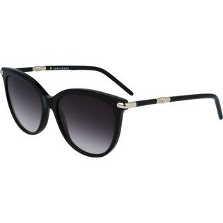 LONGCHAMP Kvinde LO727S 001 Solbriller Acetat Sort Grå Geometrisk Normal Normal