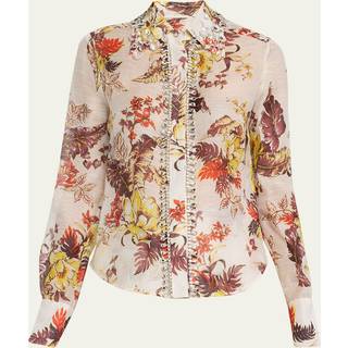 Zimmermann Matchmaker printed linen and silk shirt - multicoloured - M