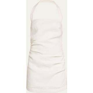 SIR Noemi halterneck linen minidress - white - XXS