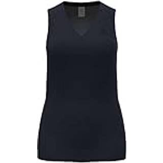 Odlo Women's BL Top V-Neck Singlet Active F-Dry Light Syntetisk undertøj Damer størrelse M farve sort/blå