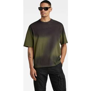 Hand Sprayed Boxy T-Shirt - Green - Men