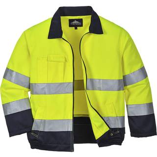 Madrid Hi-Vis jakke - Gul/Marine (Størrelse: L)