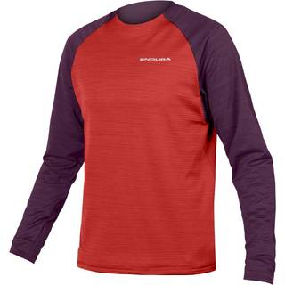 Endura Singletrack Fleece Cykeltrøje Aubergine - Størrelse X-Large