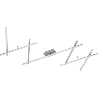 Lindby LED-loftlampe Kerem, 345 cm, nikkelfarvet, metal