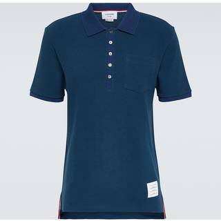 Thom Browne Cotton polo shirt - blue - XS