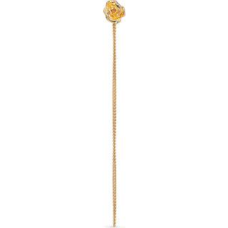 Rose Chain Ørering, Gold Plated
