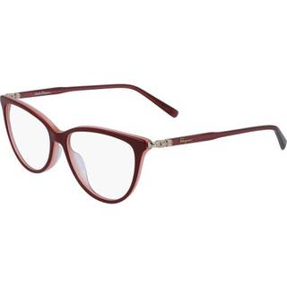 Ferragamo Kvinde SF2870 606 Optiske stel Plast Rød Rund