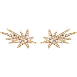 OLE LYNGGAARD COPENHAGEN Funky Stars 18 kt. guld ørestik med brillanter, 1 STK