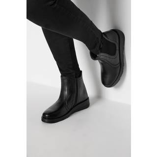 Yours Curve Yours Curve Black Wide Fit Extra Wide Fit Wedge Chelsea Boots