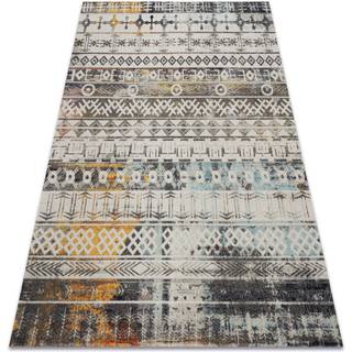 Moderne tæppe MUNDO E0591 etnisk boho udendørs beige 80x250 cm