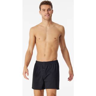 Schiesser Herren Boxershorts schwarz Baumwolle & Mix Gemustert