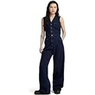 Denim Waistcoat - Dark blue - Women