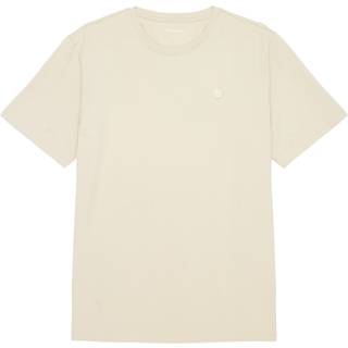 KnowledgeCotton Apparel Loake Badge T-Shirt Beige