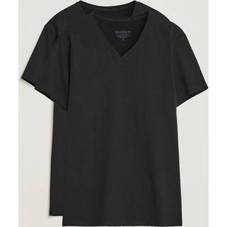 Bread and Boxers Cotton Stretch V-Neck T-shirt 2-pak - Black - Small * Kampagne *