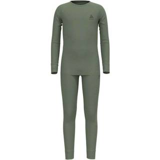 Odlo Kid's Set Long Merino 200 Merino undertøj Børn størrelse 152 farve sort