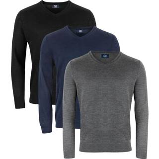 Cutter & Buck 355432 Vernon V-neck Men Anthracite Melange L