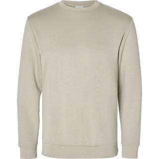 SELECTED HOMME SLHEMANUEL SOFT CREW NECK SWEAT NOOS - Sand