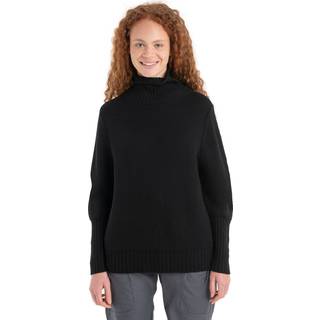 Icebreaker Women's Seevista Funnel Neck Sweater Black, M
