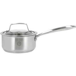 Pillivuyt Gourmet Roya Kasserolle med glaslåg Dia 16 cm 1,5 liter Stål