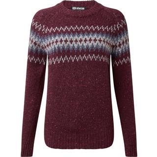 Sherpa Women's Dumji Crew Sweater Merino sweatere Damer størrelse L farve rød