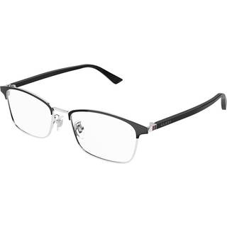 Gucci Mand GG1475OJ 002 Optiske stel Titanium Sølv Transparent Firkantet