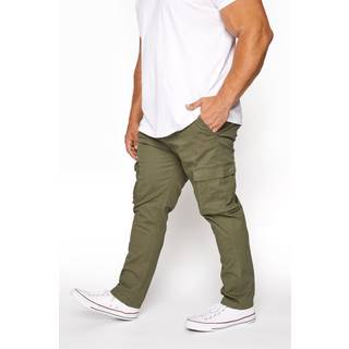 BadRhino Big & Tall BadRhino Big & Tall Green Stretch Cargo Trousers