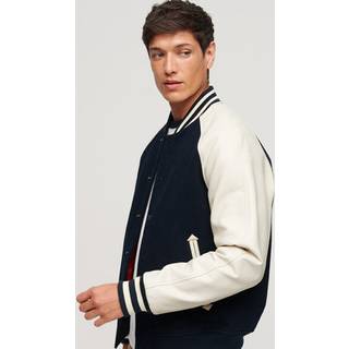 Superdry Superdry Blue College Varsity Bomber Jacket