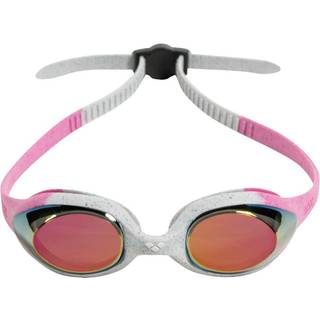 Arena Unisex Youth Spider Junior Swim Goggles Girls and Boys Alder 6 til 12 Anti-Fog Mirror Lens Let at justere rem No lækage lyserød/grå/lyserød