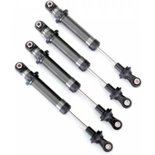 TRX8160 Shocks GTS Silver (4) (Use with Lift Kit 8140)
