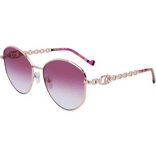 Liu Jo Kvinde LJ156S 770 Solbriller Metal Guld Rosa Geometrisk Normal Normal