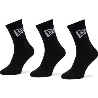 New Era New Era Flag 3 Pack Crew Black Socks adult unisex Black adult unisex Black adult unisex Black adult unisex Black adult unisex Black adult unis - 4346